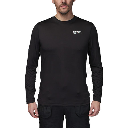 MILWAUKEE WORKSKIN CWB LS BL XXXL spodní triko do chladného počasí s dlouhým rukávem černé, velikost XXXL 4932498288