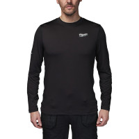 MILWAUKEE WORKSKIN CWB LS BL XXXL spodní triko do chladného počasí s dlouhým rukávem černé, velikost XXXL 4932498288