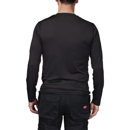 MILWAUKEE WORKSKIN CWB LS BL XXXL spodní triko do chladného počasí s dlouhým rukávem černé, velikost XXXL 4932498288