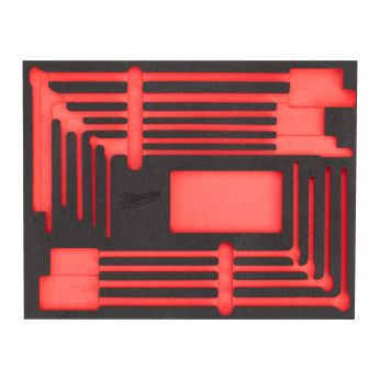 MILWAUKEE Náhradní pěnová vložka pro sadu s nástrčnou hlavicí s dlouhou T-rukojetí 8 ks 4932499114