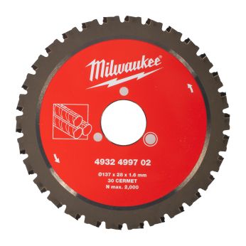 MILWAUKEE Kotouč pro řezání železa, průměr 137 x 28 x 1.6X30 4932499702