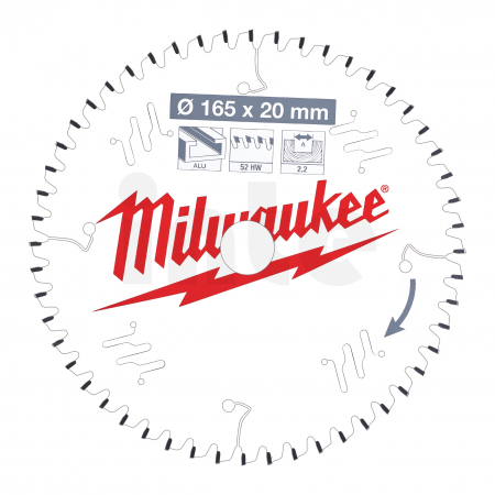 MILWAUKEE CSB P Alu165 x 20 x 2.2 x 52TF neg 4932471296