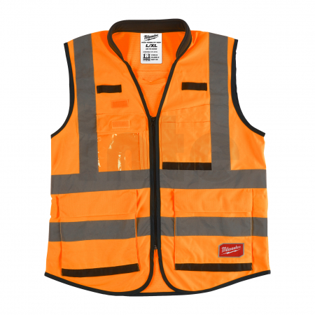MILWAUKEE Výstražná vesta s vysokou viditelností Premium oranžová - L/XL 4932471899