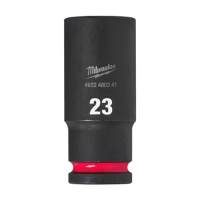 MILWAUKEE Průmyslová hlavice Shockwave 1/2" HEX 23mm prodloužená 4932480341