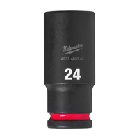 MILWAUKEE Průmyslová hlavice Shockwave 1/2" HEX 24mm prodloužená 4932480342