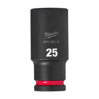 MILWAUKEE Průmyslová hlavice Shockwave 1/2" HEX 25mm prodloužená 4932480343