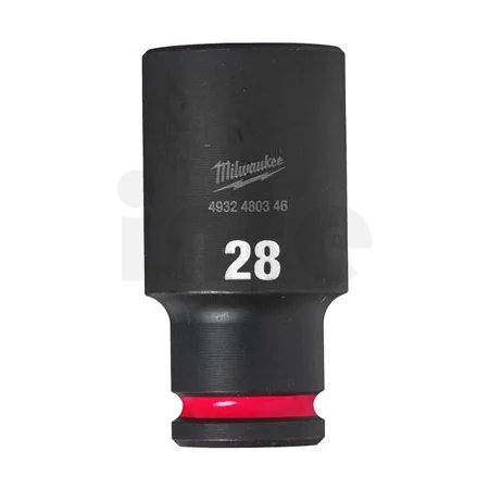 MILWAUKEE Průmyslová hlavice Shockwave 1/2" HEX 28mm prodloužená 4932480346