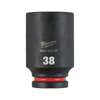 MILWAUKEE Průmyslové hlavice Shockwave 3/4" HEX 38mm dlouhé 4932480397