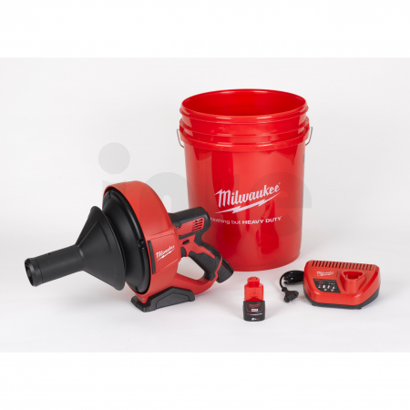 MILWAUKEE M12BDC6-202C - M12™ KOMPAKTNÍ ČISTIČ POTRUBÍ SE SPIRÁLOU O PRŮMĚRU 6 MM 4933451635