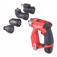 MILWAUKEE M12 FUEL™ vrtací šroubovák s vyměnitelnými nástavci 4933464979