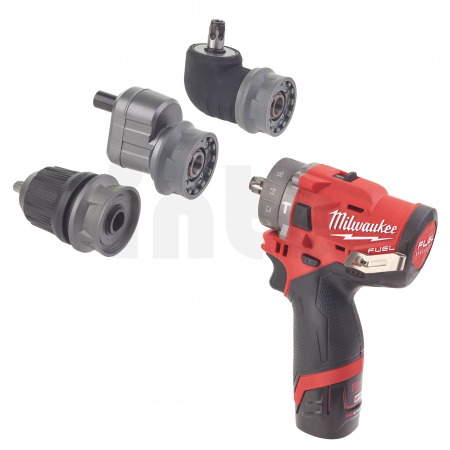 MILWAUKEE M12FPDXKIT-202X - M12 FUEL™ kompaktní příklepová vrtačka s rychlovýměnným sklíčidlem 4933464138