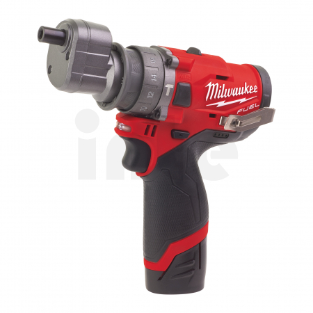 MILWAUKEE M12FPDXKIT-202X - M12 FUEL™ kompaktní příklepová vrtačka s rychlovýměnným sklíčidlem 4933464138