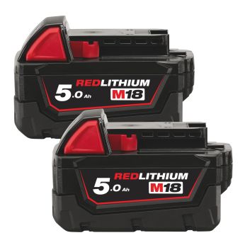 MILWAUKEE M18™ 2x 5,0 Ah akumulátor 4932451242
