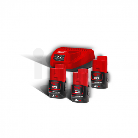 MILWAUKEE M12NRG-303 - M12™ NRG sada 4933459207