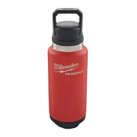MILWAUKEE Packout™ láhev 1065 ml s víčkem - červená 4932493467