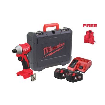 MILWAUKEE M18 M18 BLIDRCMC-402C POWER PACK IN2 Aku rázový šroubovák 4933499457