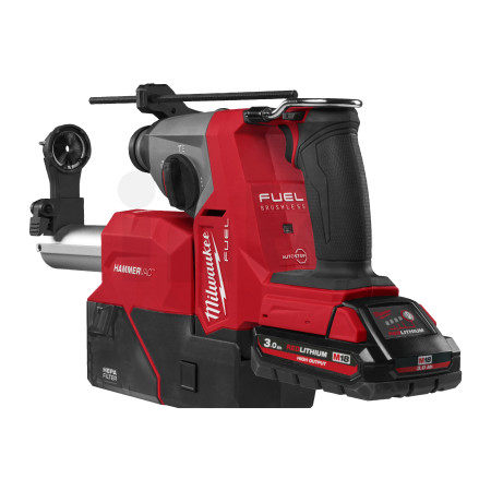 MILWAUKEEM18 FHACDDE-0C FUEL vysoce výkonné 4režimové kladivo SDS-Plus 16 mm se speciálním odsáváním prachu 4933498586