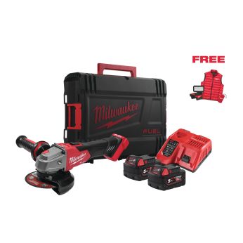 MILWAUKEE M18 FSAG125XBMC-502X POWER PACK IN2 Aku úhlová bruska 125 mm 4933499453