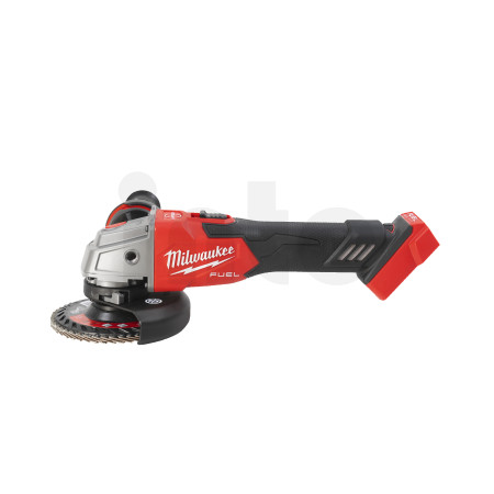 MILWAUKEE M18 FUEL™ 125 mm úhlová bruska s posuvným spínačem, brzdou a regulací otáček 4933478436