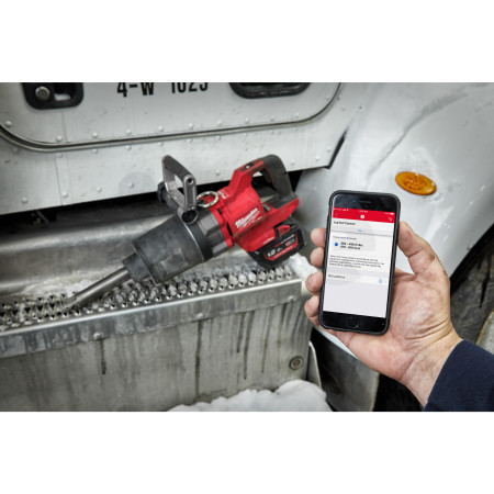 MILWAUKEE M18 FUEL™ ONE-KEY™ 1″ rázový utahovák D-rukojeť, pojistný kroužek a prodloužené vřeteno 4933471757