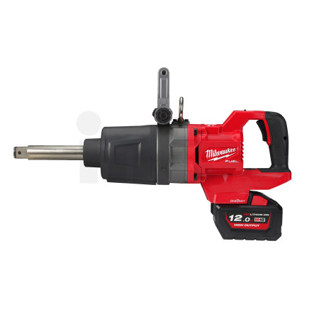 MILWAUKEE M18 FUEL™ ONE-KEY™ 1″ rázový utahovák D-rukojeť, pojistný kroužek a prodloužené vřeteno 4933471757
