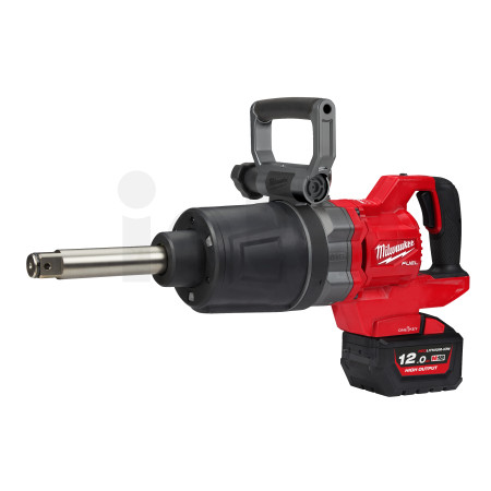 MILWAUKEE M18 FUEL™ ONE-KEY™ 1″ rázový utahovák D-rukojeť, pojistný kroužek a prodloužené vřeteno 4933471757