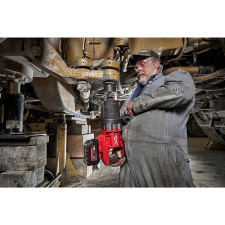 MILWAUKEE M18 ONEFHIWF1DS-121C FUEL ONE-KEY 1˝ rázový utahovák D-rukojeť, pojistný kroužek a prodloužené vřeteno 4933499253