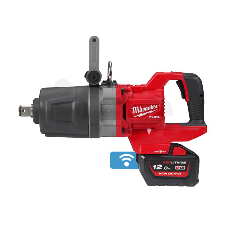 MILWAUKEE M18 ONEFHIWF1DS-121C FUEL ONE-KEY 1˝ rázový utahovák D-rukojeť, pojistný kroužek a prodloužené vřeteno 4933499253