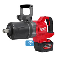 MILWAUKEE M18 ONEFHIWF1DS-121C FUEL ONE-KEY 1˝ rázový utahovák D-rukojeť, pojistný kroužek a prodloužené vřeteno 4933499253