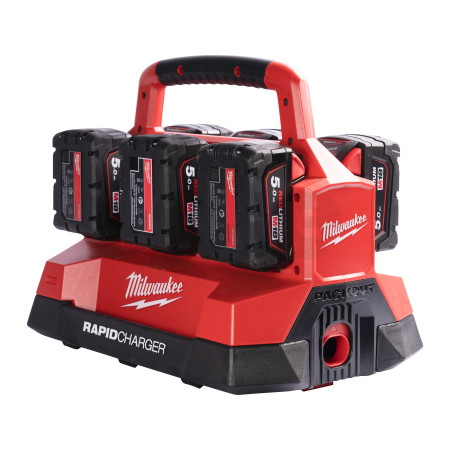 MILWAUKEE M18™ PACKOUT™ rychlonabíječka se šesti sloty 4932480163
