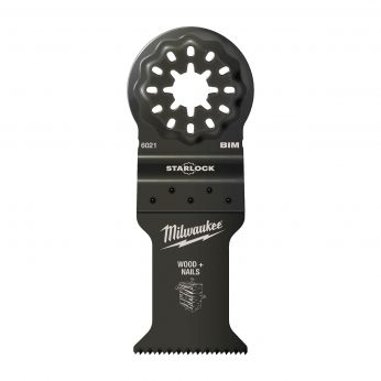 MILWAUKEE Bimetalový nůž 35 mm pro ponorné řezy do dřeva s hřebíky zaručuje dlouhou životnost 48906024