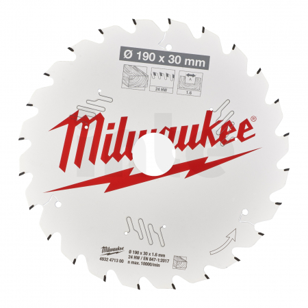 MILWAUKEE Pilový kotouč dřevo 190X30X1.6X24ATB 4932471300