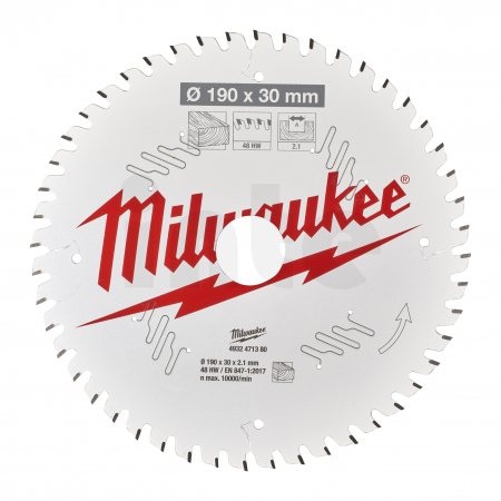 MILWAUKEE Pilový kotouč dřevo 190X30X2.1X48ATB 4932471380