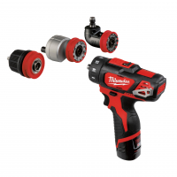 MILWAUKEE M12BDDXKIT-202C - M12™ kompaktní vrtačka/šroubovák s rychlovýměnným sklíčidlem 4933447836