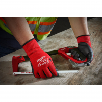 MILWAUKEE Cut Level 3 Gloves Povrstvené rukavice s třídou ochrany proti proříznutí 3/C velké balení M/8 4932479012