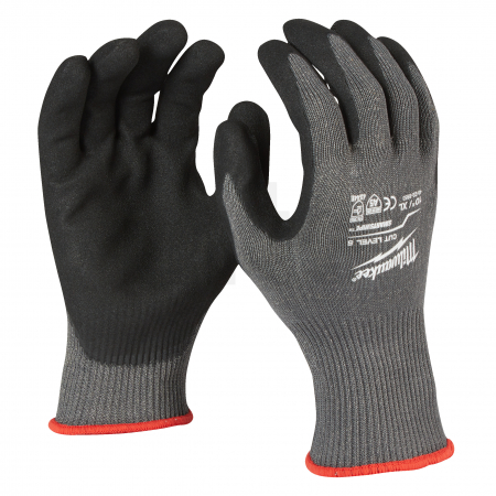 MILWAUKEE Cut Level 5 Gloves Povrstvené rukavice s třídou ochrany proti proříznutí 5/E velké balení XXL/11 4932479019