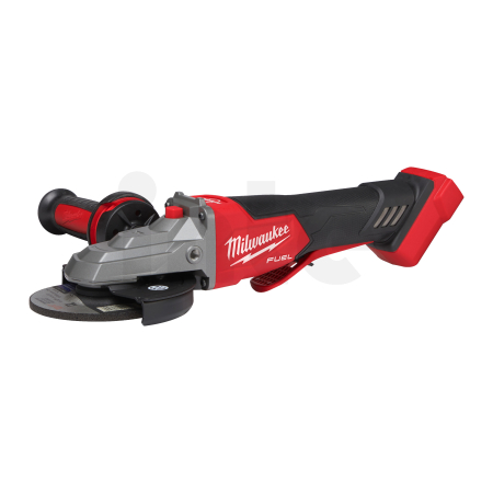 MILWAUKEE M18 FUEL™ 125 mm úhlová bruska s plochou hlavou, brzdou a kolébkovým spínačem 4933478439