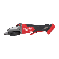 MILWAUKEE M18 FUEL™ 125 mm úhlová bruska s plochou hlavou, brzdou a kolébkovým spínačem 4933478439