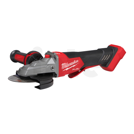 MILWAUKEE M18 FUEL™ 125 mm úhlová bruska s plochou hlavou, brzdou a kolébkovým spínačem 4933478439