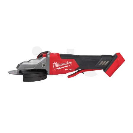 MILWAUKEE M18 FUEL™ 125 mm úhlová bruska s plochou hlavou, brzdou a kolébkovým spínačem 4933478439