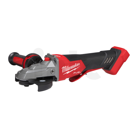 MILWAUKEE M18 FUEL™ 125 mm úhlová bruska s plochou hlavou, brzdou a kolébkovým spínačem 4933478439