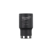 MILWAUKEE Průmyslové hlavice Shockwave 1/2" HEX 12mm krátké 4932478037