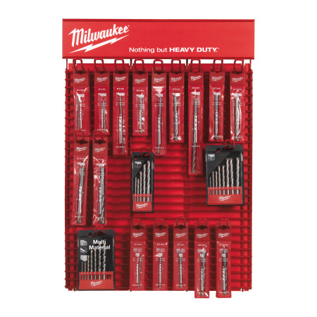 MILWAUKEE EU Red Rack Concrete and Multi Purpose Drills 4932352640