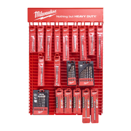 MILWAUKEE EU Red Rack Concrete and Multi Purpose Drills 4932352641