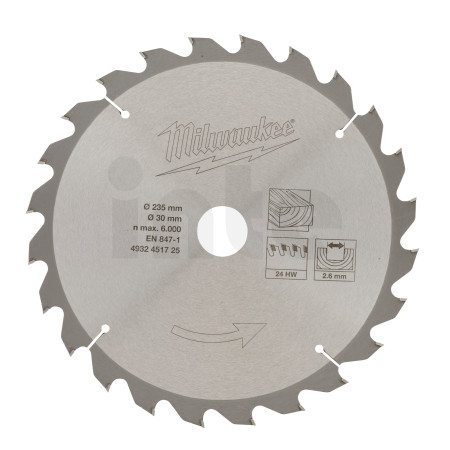 MILWAUKEE Circular saw blades for portable tools 4932451725
