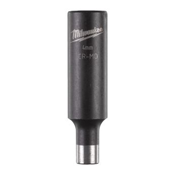 MILWAUKEE Průmyslové hlavice Shockwave 1/4" HEX 4mm prodloužené 4932472283