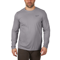 MILWAUKEE Lehké univerzální triko s dlouhým rukávem WORKSKIN™ - šedé 4933478190