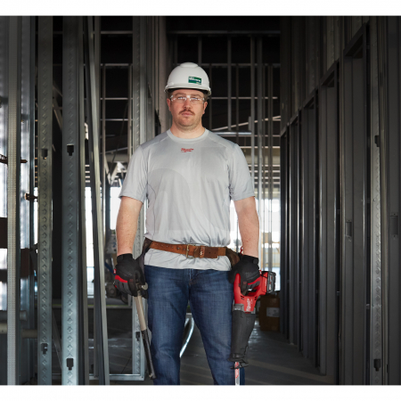 MILWAUKEE WWSSG Lehké univerzální triko s krátkým rukávem WORKSKIN™ - šedé 4933478195