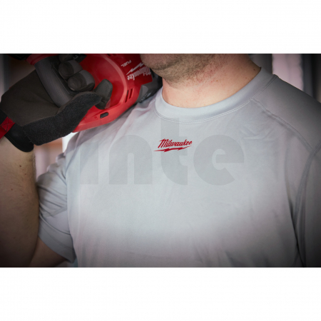 MILWAUKEE WWSSG Lehké univerzální triko s krátkým rukávem WORKSKIN™ - šedé 4933478195