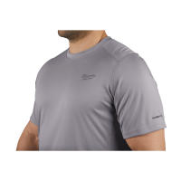 MILWAUKEE WWSSG Lehké univerzální triko s krátkým rukávem WORKSKIN™ - šedé 4933478195